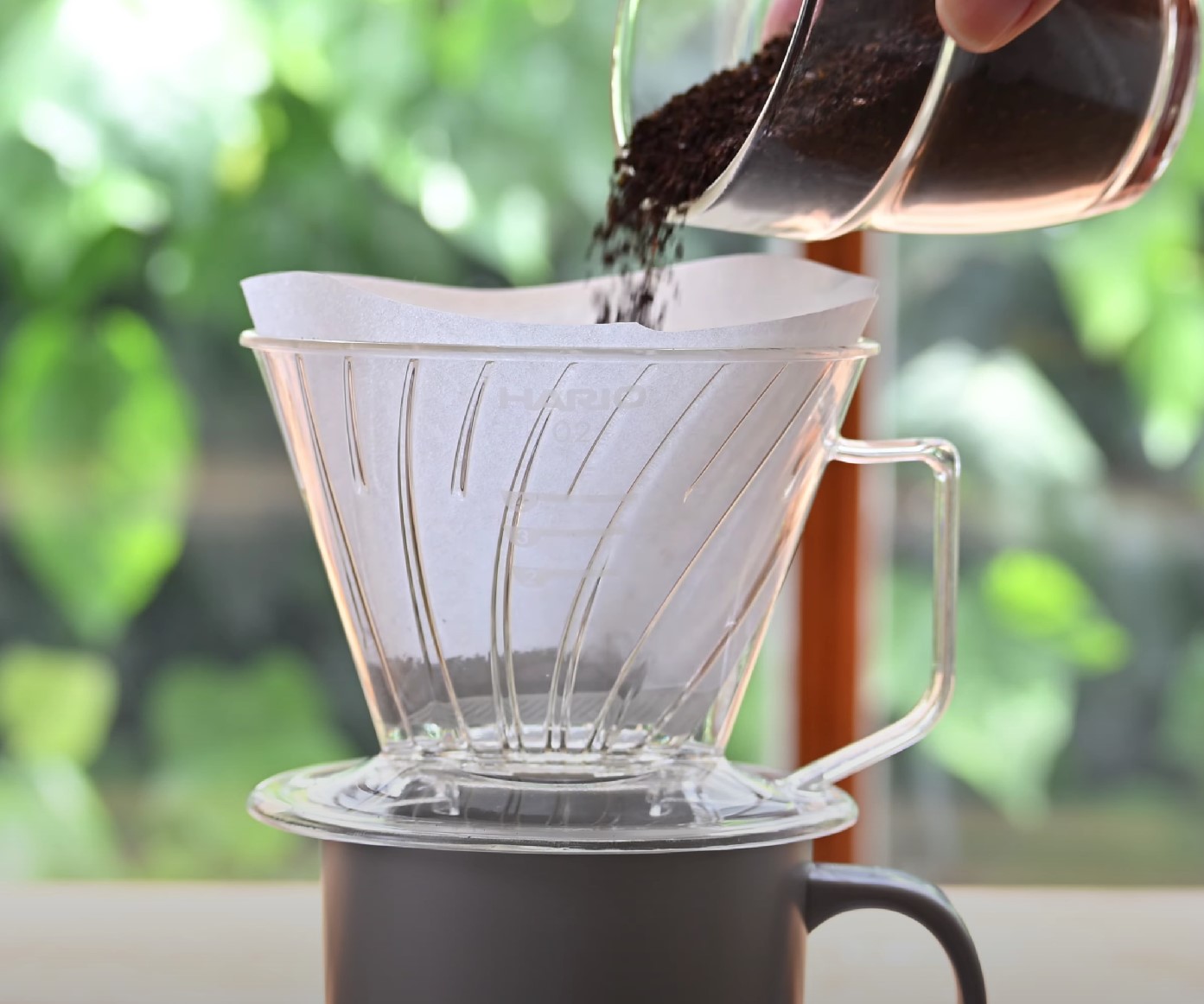 日本hario梯形兩孔濾杯 螺旋肋設計手沖咖啡器具
