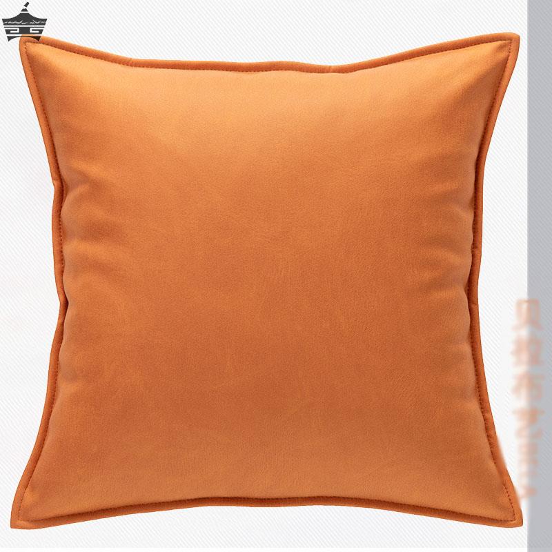 簡約現代風格科技布抱枕客廳皮沙發床頭靠枕可當車用靠墊或腰枕