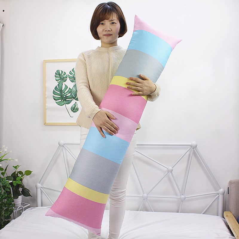 純棉長形大號抱枕 柔軟舒適 適合當作睡覺抱枕或孕婦夾腿枕 (8.3折)