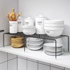 伸縮廚房分層架水槽下收納碗盤鍋具免打孔安裝北歐風金屬架2層款 (6.4折)
