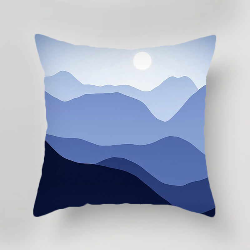 北歐風藍色抱枕套輕奢沙發靠枕套抱枕 可拆洗禮物 (4.1折)
