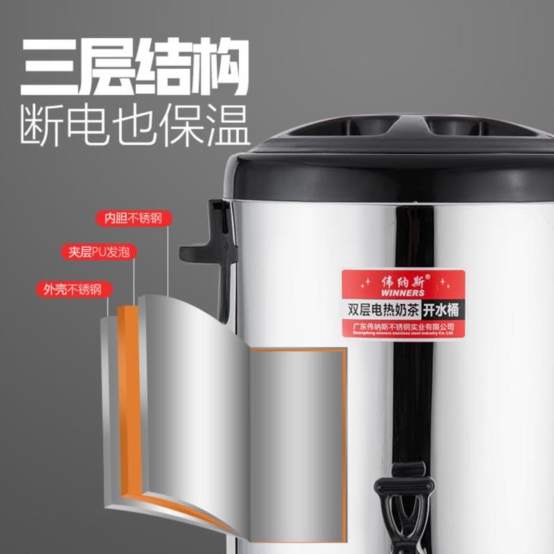 飯店廚房奶茶商用豆漿桶 保溫熱水桶 開水桶 早餐加熱燒水 奶茶桶 (1.9折)