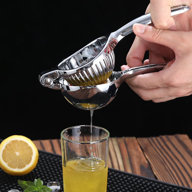 檸檬夾橙汁器手動榨汁機器不鏽鋼壓汁器檸檬器水果壓榨榨汁盃家用