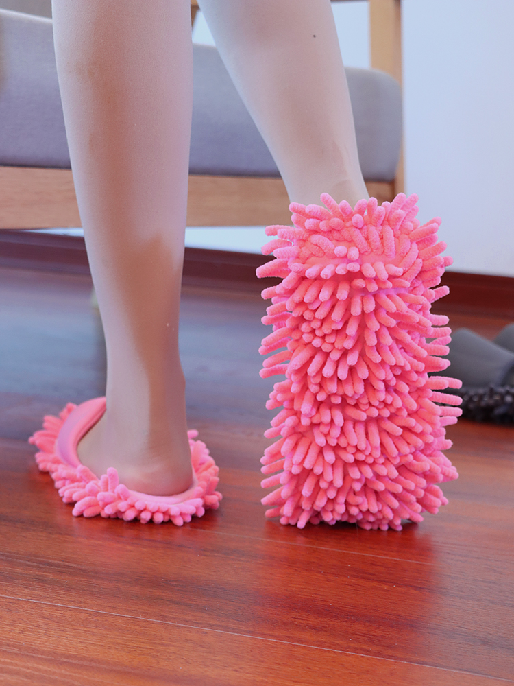 韓國新款清潔家居室內木地板靜音除塵嬾人擦地拖地拖鞋可拆洗鞋套