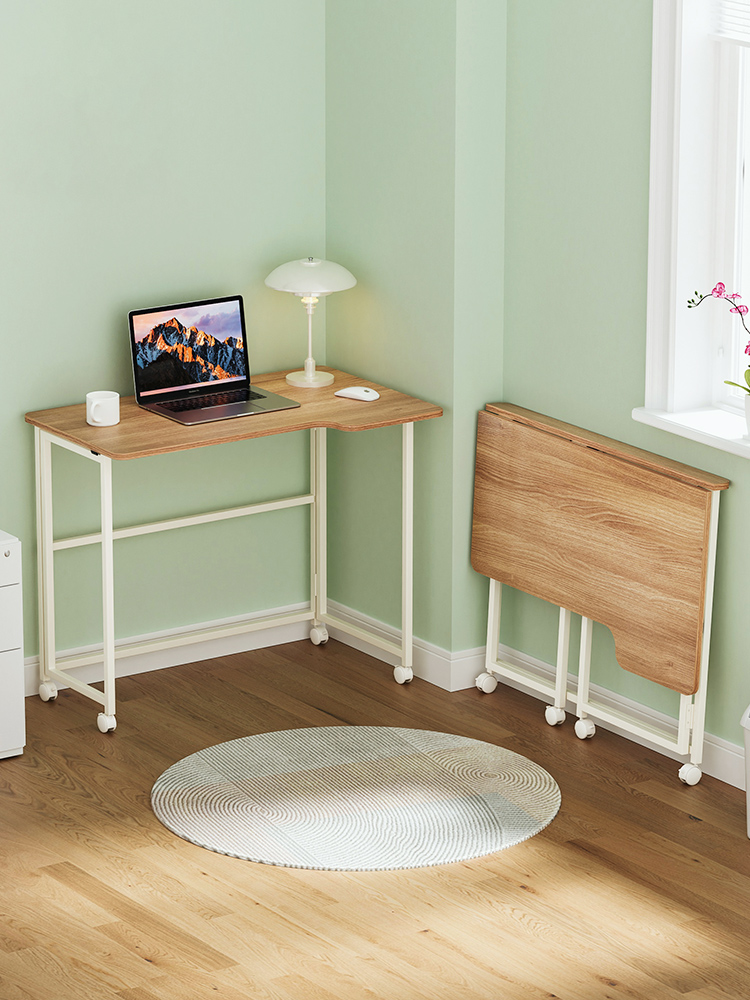 折曡桌家用簡易電腦書桌小戶型便攜式臥室客厛可移動現代學習桌子