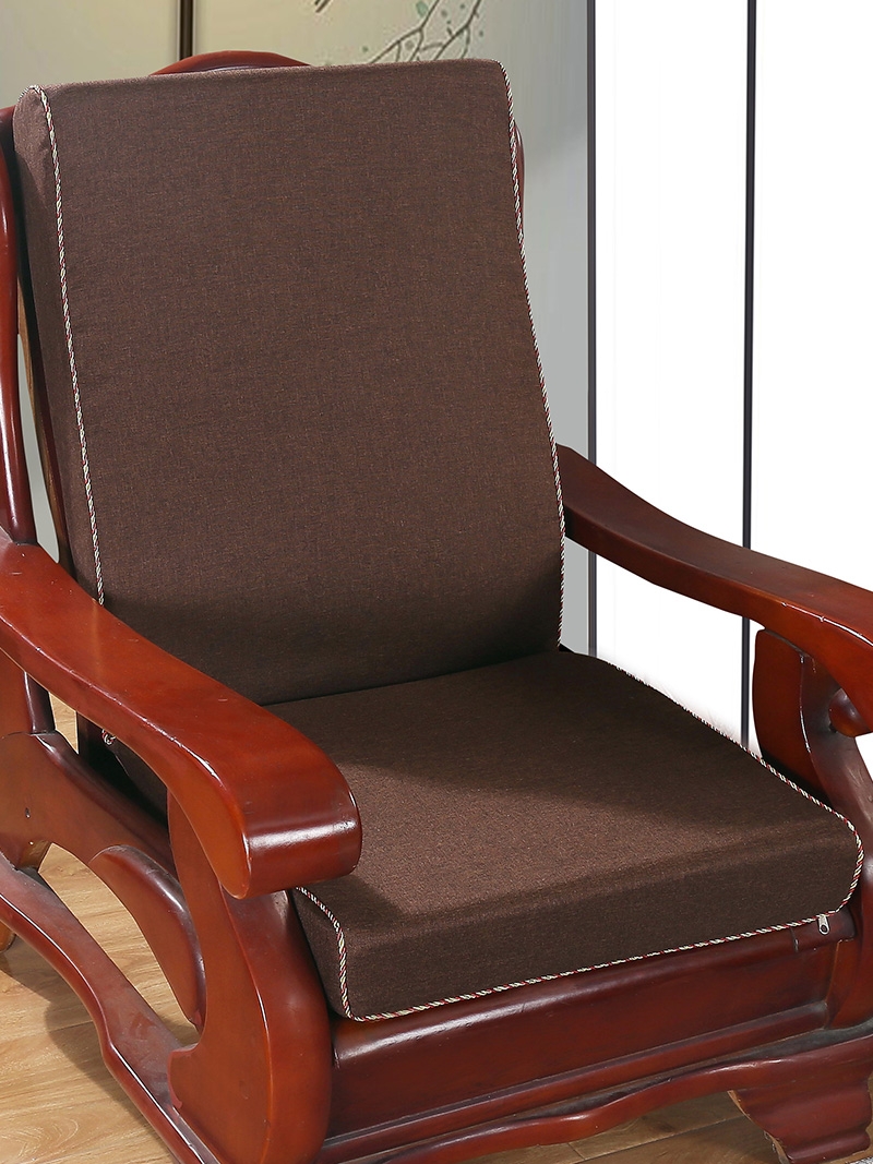 簡約現代風格防滑沙發墊實木靠背高密度海綿墊多色可選