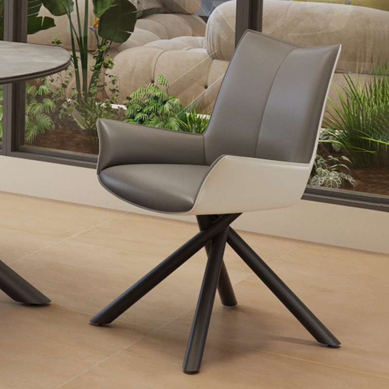 意式極簡風格 實木材質 搭配舒適軟靠背 適合客廳 現代簡約設計師高級感餐椅