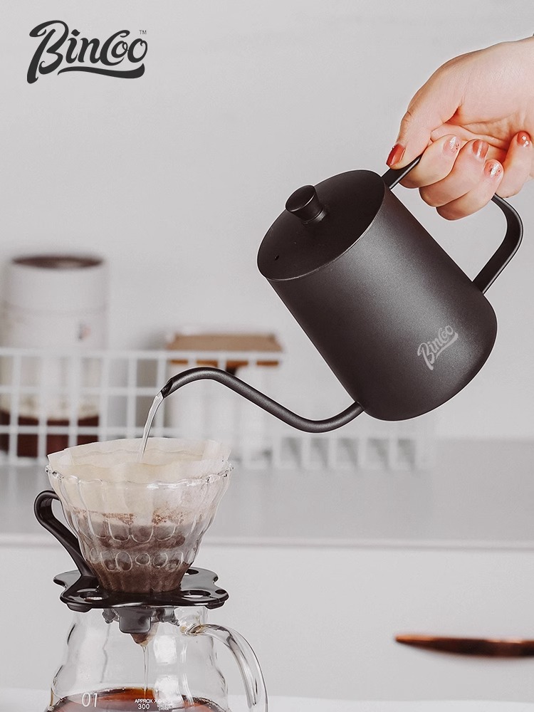 bincoo細口壺分享咖啡壺手衝壺不鏽鋼掛耳壺長嘴水壺家用北歐風格