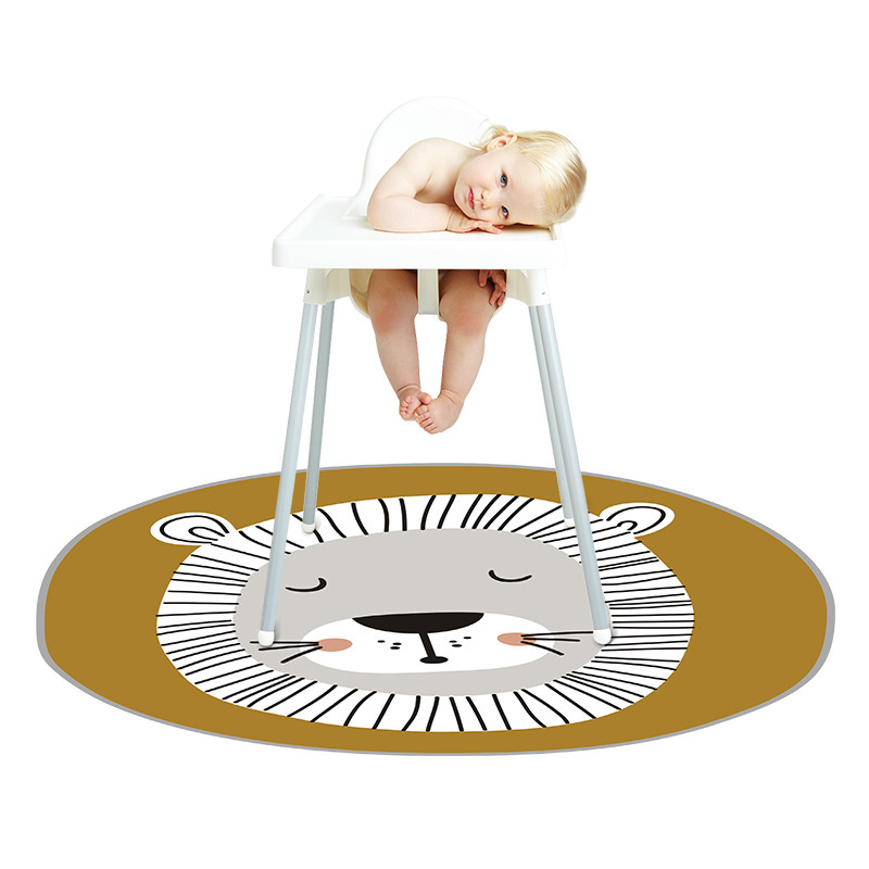 防滑地墊適配高腳椅大尺寸保護寶貝用餐安全多款造型適合各種居室風格