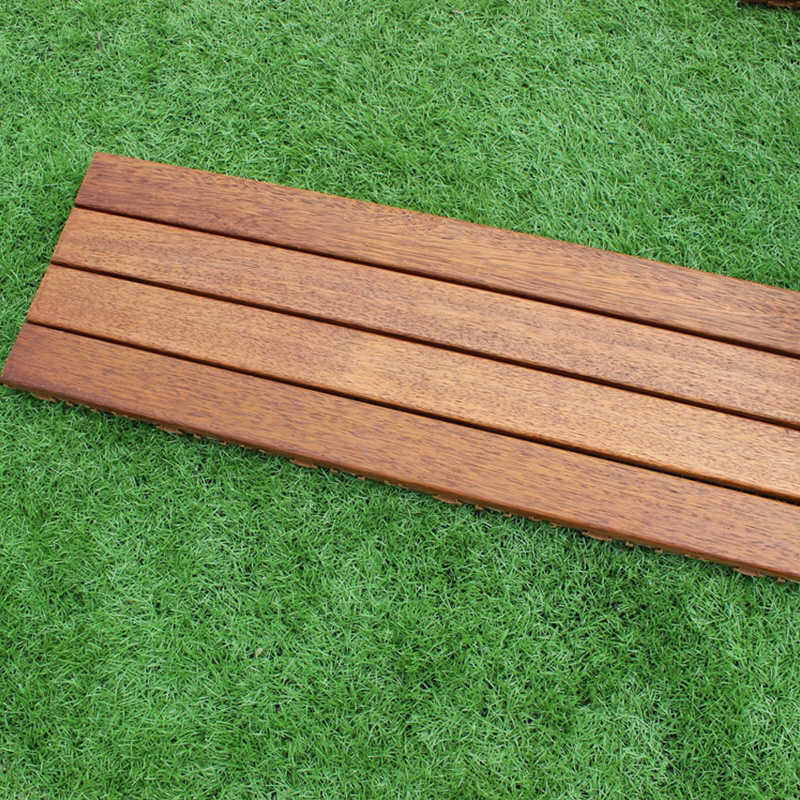 戶外花園陽光房實木防腐木地板自鋪設改造拉絲平面任選
