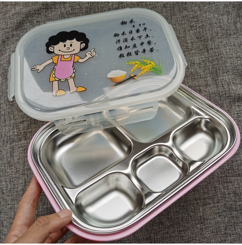韓式不鏽鋼加深內膽便當盒 學生戶外保鮮餐盒