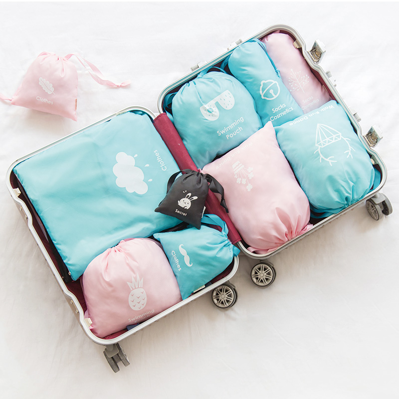 旅行衣物收納袋套裝 輕鬆打包 歸類整理收納袋