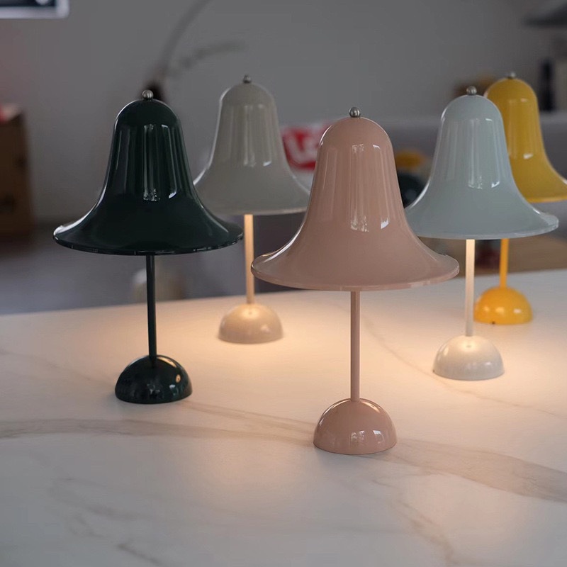 丹麥pantop設計師鈴鐺台燈北歐現代簡約創意紅色結婚臥室牀頭台燈