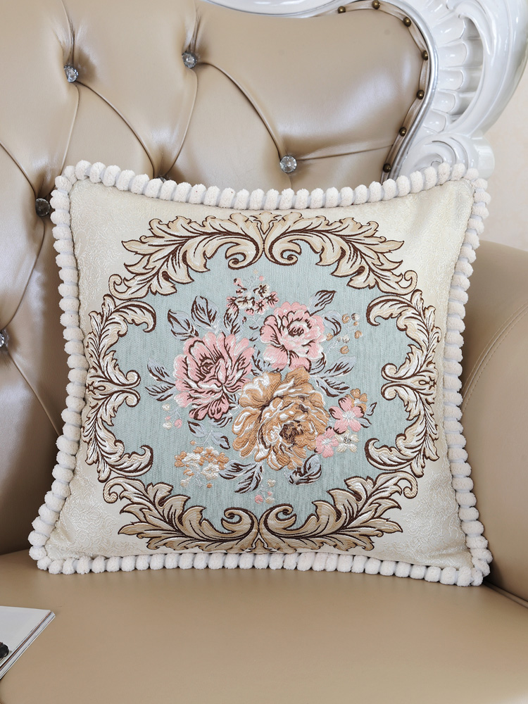 歐式風格刺繡抱枕套客廳家用沙發靠墊柔軟舒適多色可選