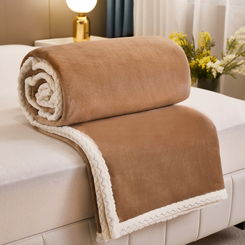 柔軟舒適冬季羊羔絨加厚毛毯溫暖如初的臥室必備