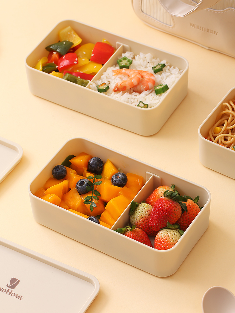 日系清新保鮮盒 微波爐加熱冰箱冷藏便當盒 水果盒子