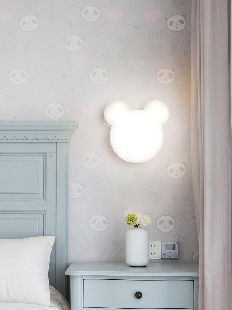 北歐簡約奶油風LED壁燈 溫馨浪漫臥室床頭書房燈具