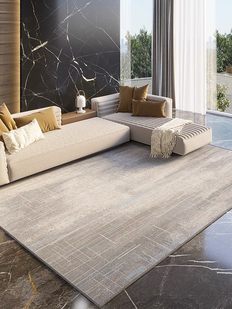 客廳墊子地毯輕奢風格高級感可擦免洗沙發茶几毯家用四季通用防滑地毯