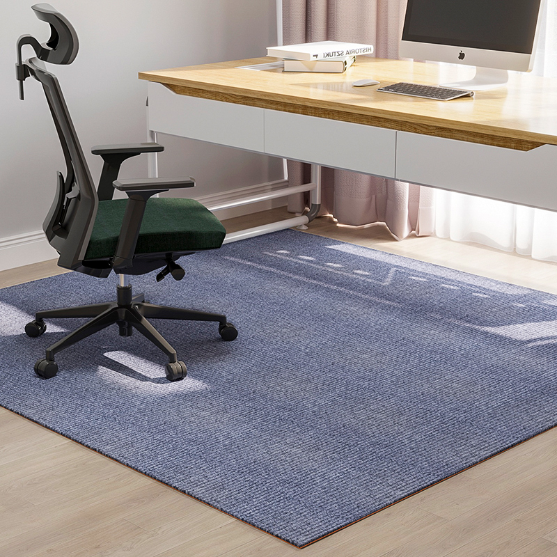 簡約現代風格地墊辦公室臥室轉椅電腦椅墊耐磨靜音防滑