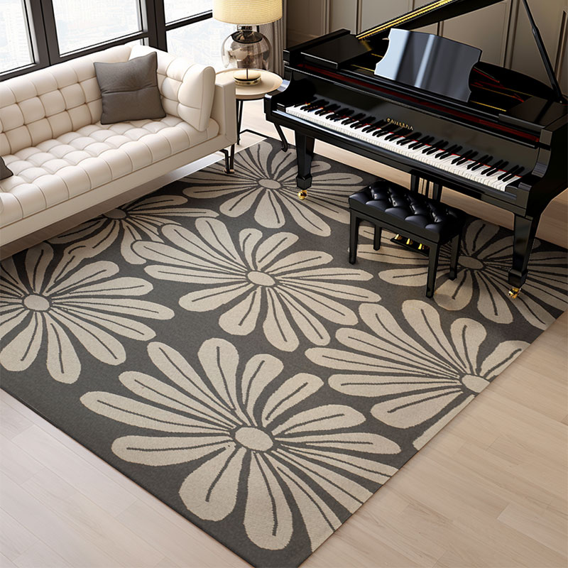 鋼琴地毯專用減震加厚家用耐髒防水防滑墊子吸音地墊