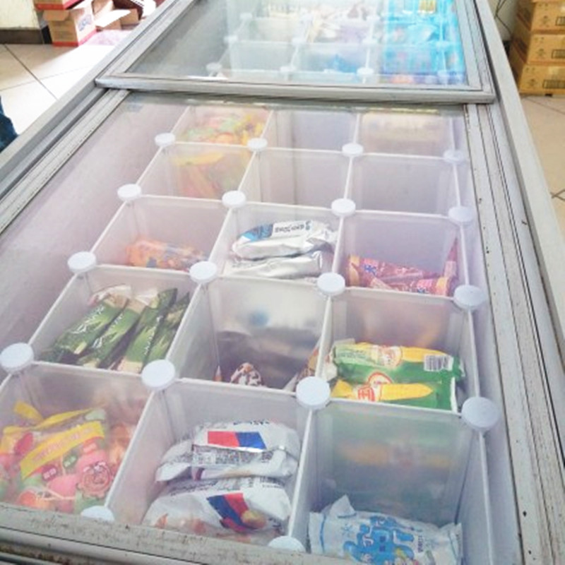 冰箱冰棒分隔收納架 冰箱整理收納隔斷內置物架 可DIY拼接 免費搭配卡扣 (3.8折)
