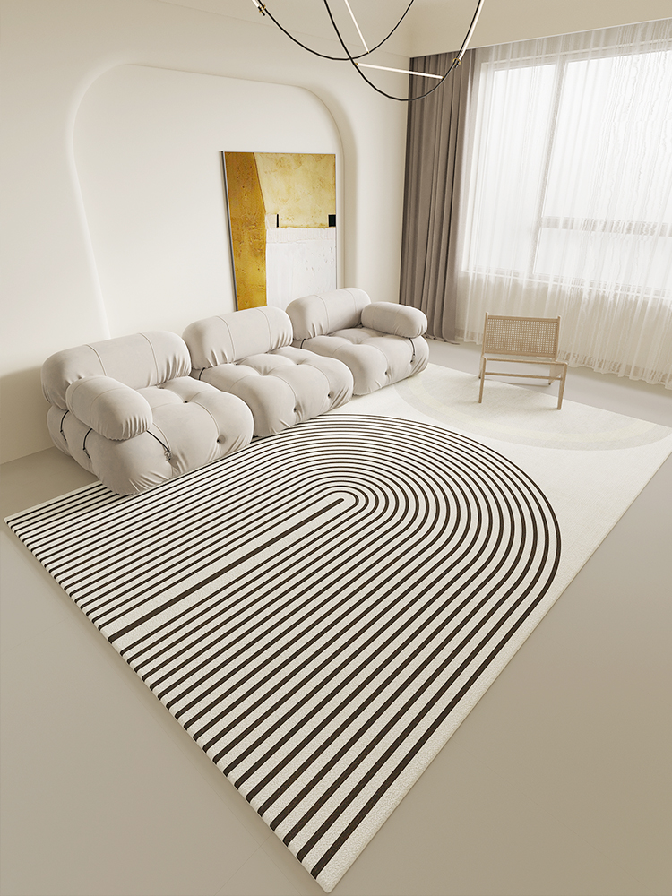 侘寂風地毯 客廳輕奢地毯 沙發椅茶几毯 臥室現代簡約房間地毯