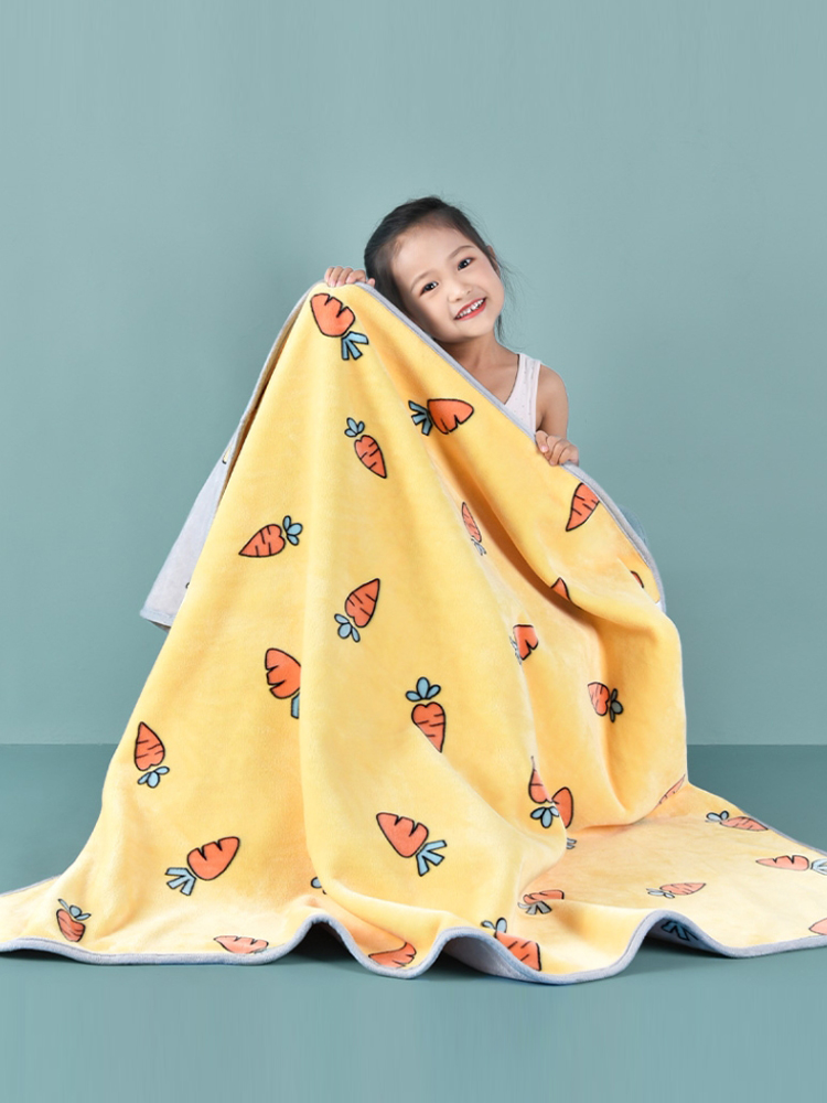 兒童毛毯鼕天加厚幼兒園午睡珊瑚羢嬰兒寶寶蓋毯小孩小被子a類