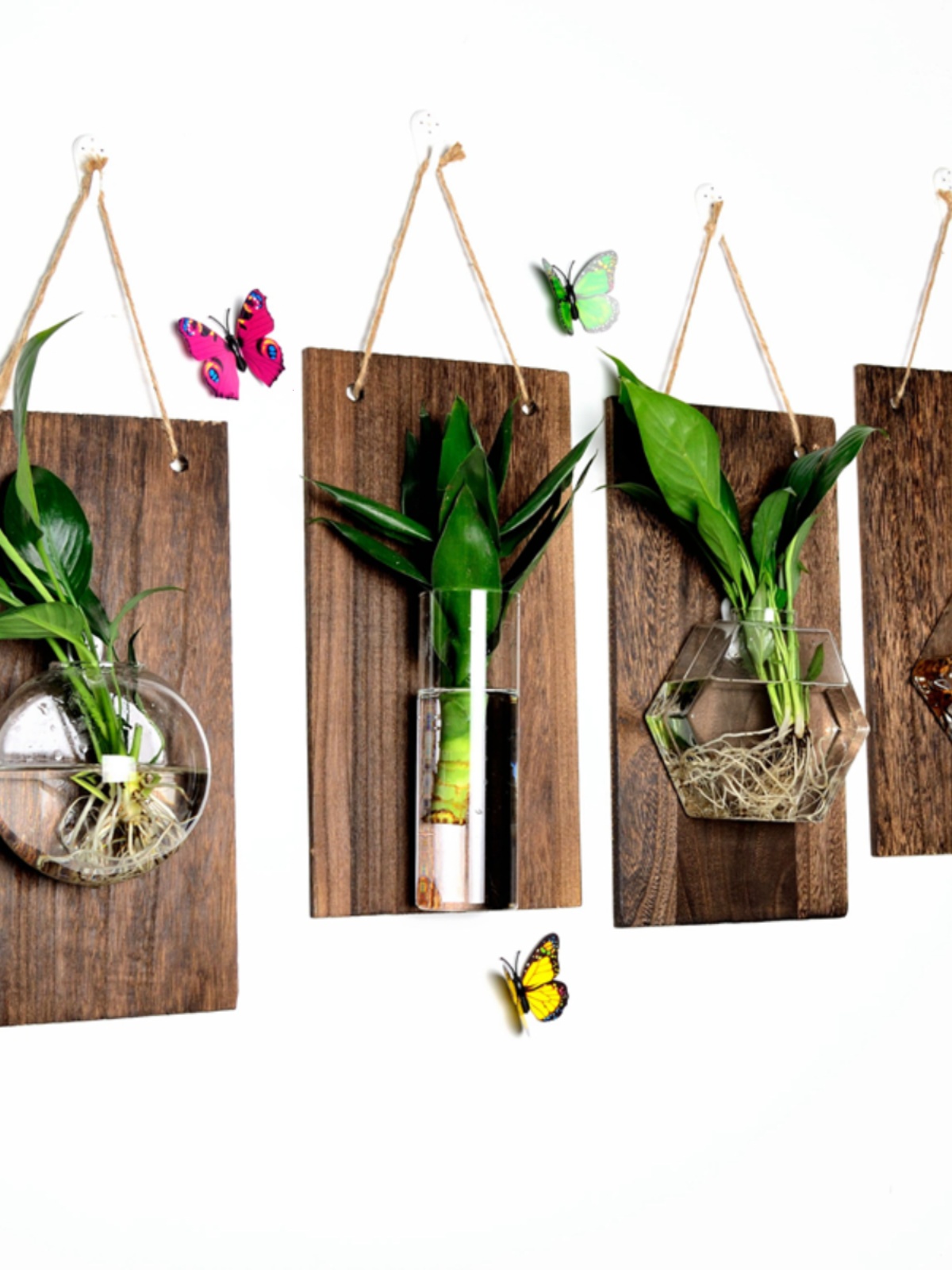 玻璃花瓶水培植物插花花盆 掛牆綠意淨化空氣