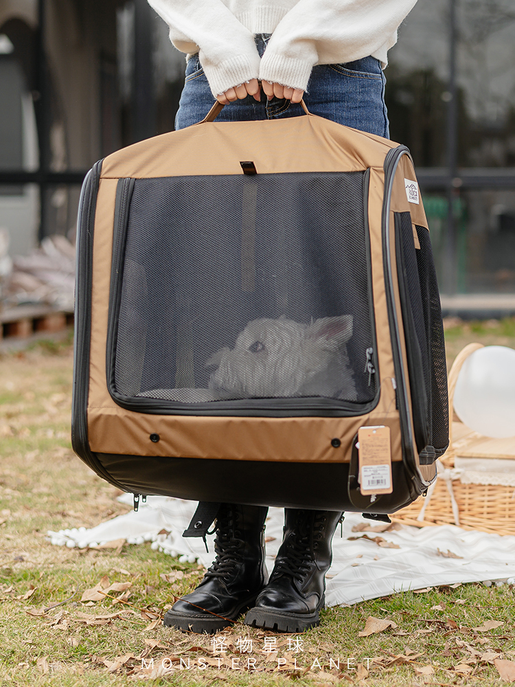 日本radica露營包寵物外出便攜箱包狗貓咪車載包多功能帳篷小屋