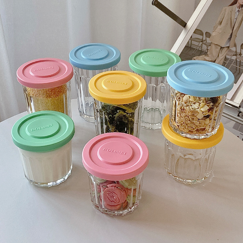 韓式高顏值玻璃密封罐收納茶葉乾果咖啡豆子零食